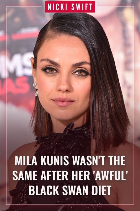 mila kunis black swan diet|More.